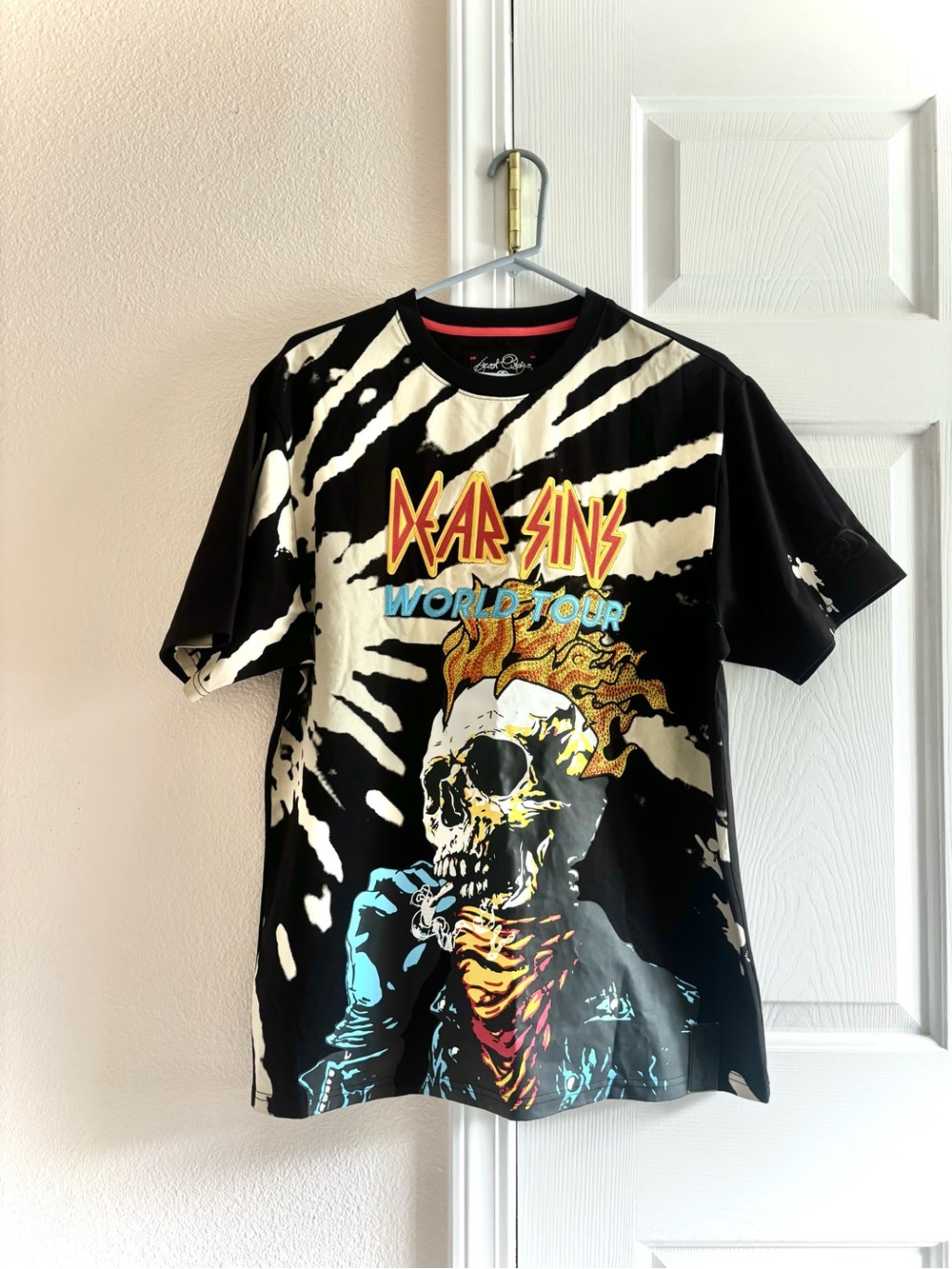 Frost Original Dear Sins World Tour Ghost Rider Mens Tee Urban Streetwear 2020 L